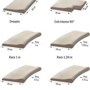 Bordura pentru piscina ovala 7 x 3.5 m