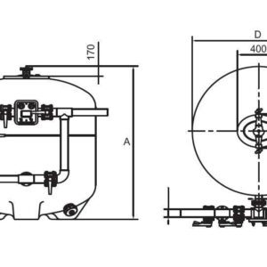 Filtru Brazil, D2000, conexiune 160mm