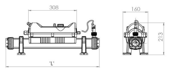 incalzitor electric titan 15kw flowline 2 400v 3