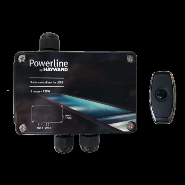 modulator becuri led cu telecomanda 2 iesiri 120w powerline