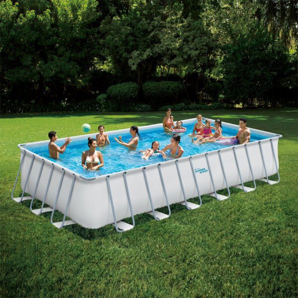 piscina dreptunghiulara cu cadru metalic elite summer waves 732 cm x 366 cm