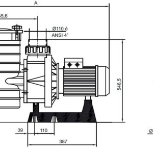 Pompa HCP 4000, 7.50 CP, 400V IE3, Hayward