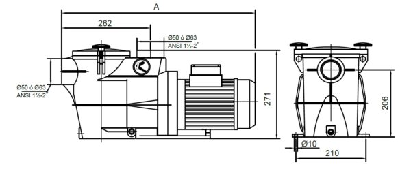 pompa recirculare koral kse 200 cp 400v ie3 1