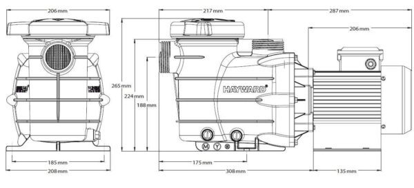 pompa starpump 10 cp hayward 1