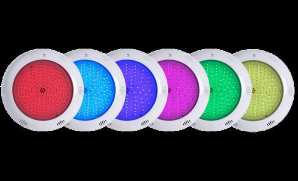 proiector plat led rgb 18w cu rama abs hayward 2